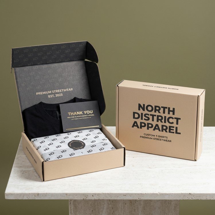 Custom T-Shirt Packaging Boxes