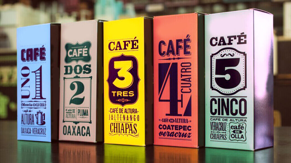 Collage of different fonts