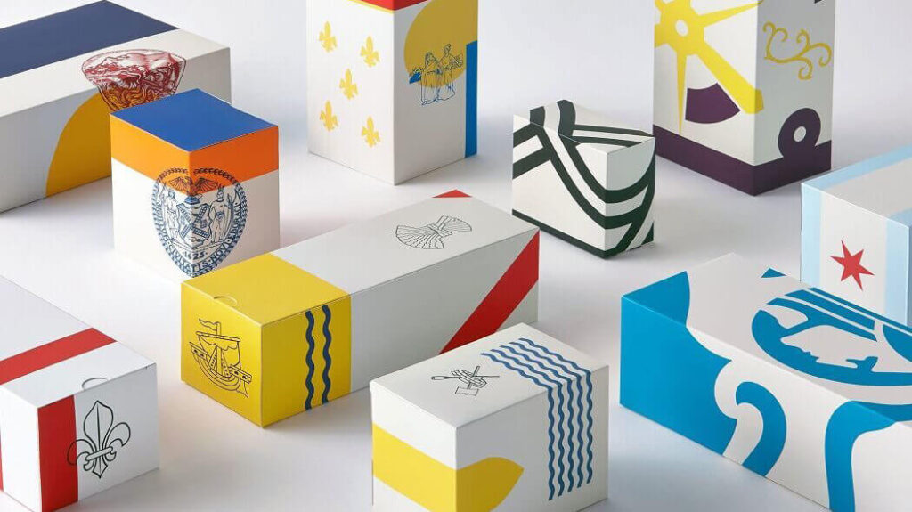 brand logo on packaging