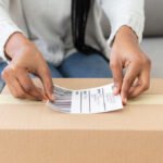 apply stickers or labels