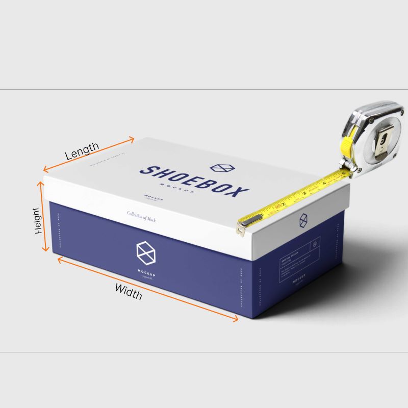 How to Measure a Shoe Box (LxWXH)