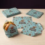 custom burger paper