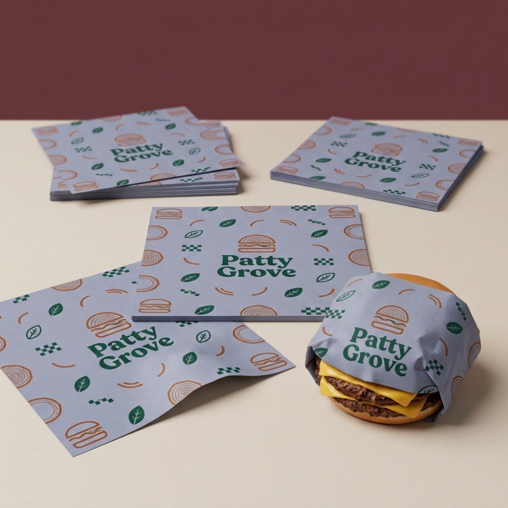 Custom Burger Paper