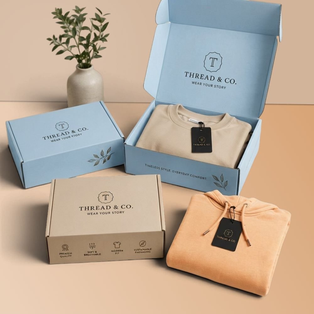 Custom Apparel Packaging Boxes