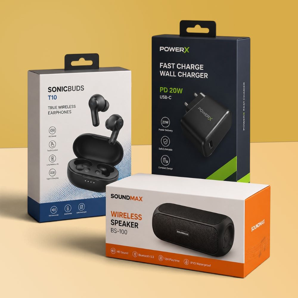 Custom Electronics Packaging Boxes